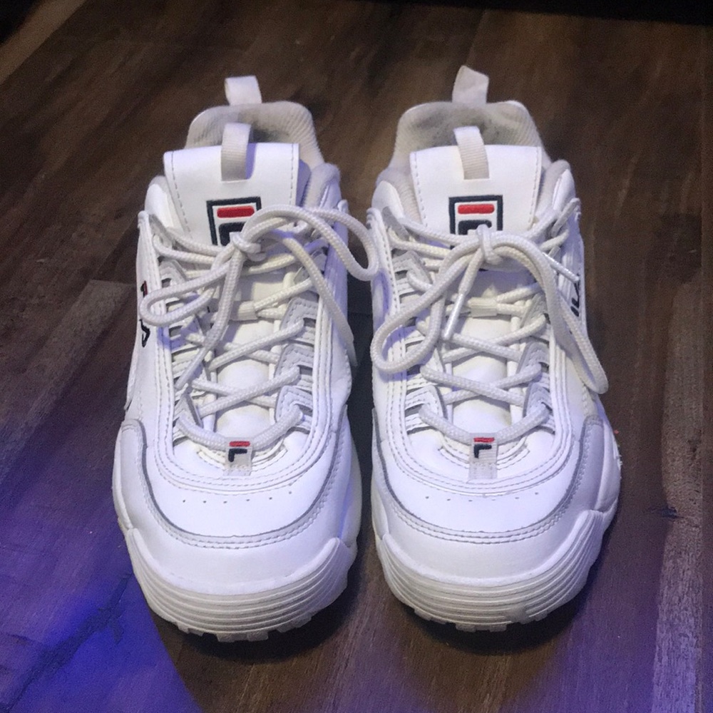 FILA white chunky shoes